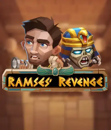 Desvela los secretos del las pirámides con el imagen de el juego Ramses Revenge. Mostrando fascinantes búsquedas de tesoros y características atractivas.
